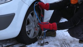 Neve e ghiaccio sulle strade, le innovative catene da neve rotanti