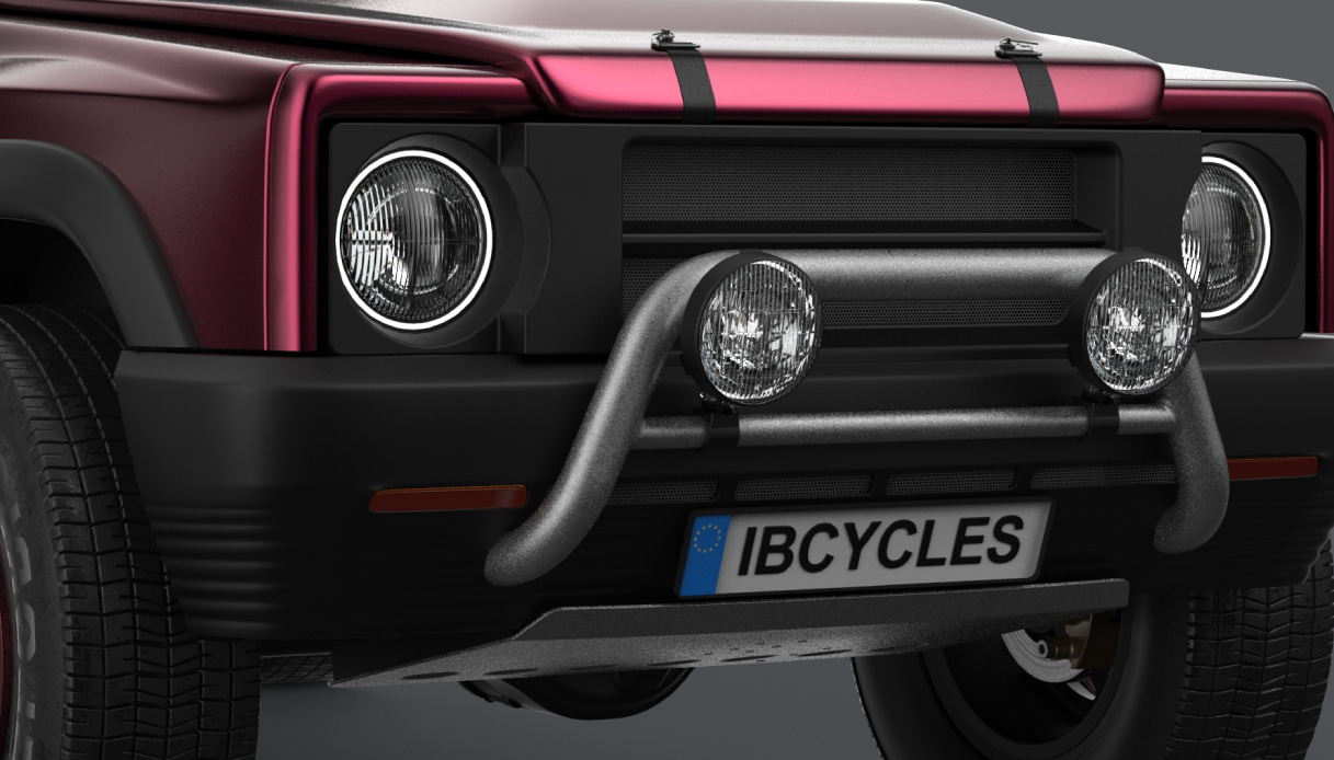 Fiat Panda restomod di Inglourious Basterds Cycles