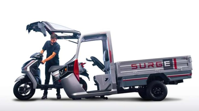 Surge S32, lo scooter che si trasforma in pick-up