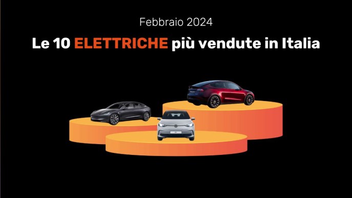 Quali sono le auto elettriche più vendute in Italia a febbraio 2024? Ecco la classifica